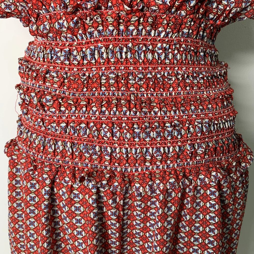 NWT Max Studio Women's Red Stretch Smock Maxi Dress Size XL - Picture 3 of 9